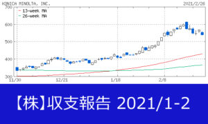 【株：運用実績】2021/1、2021/2　収支報告【米国ETF】